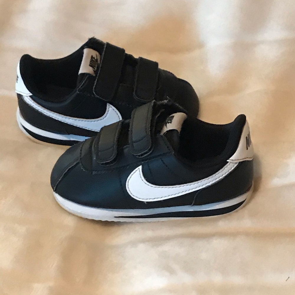 Toddler Black and White Nike Cortez Size 7c